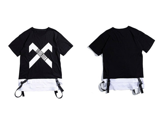 Hip Hop Streetwear T Shirt Summer Patchwork Printed Tactica Harajuku Short Sleeve Oversized Mens T Shirts-6