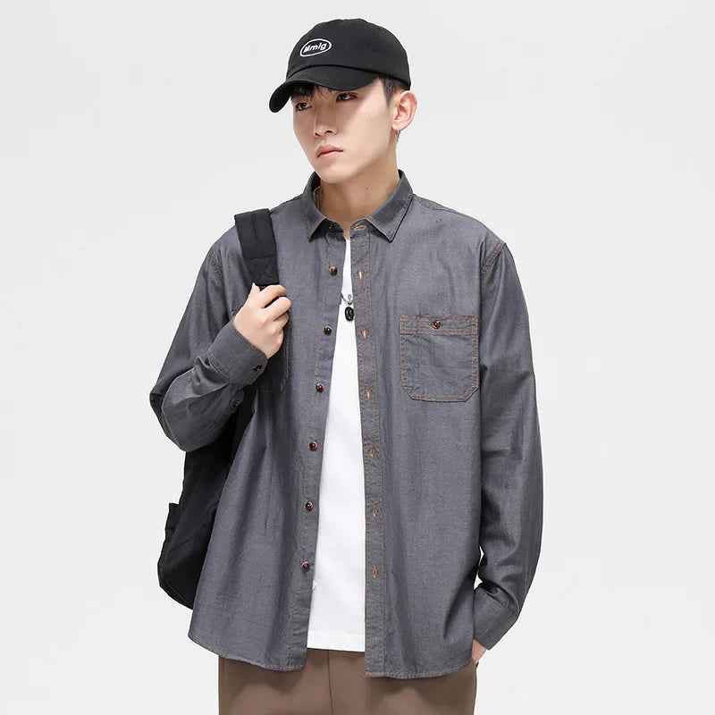 Mens Plaid Cotton Casual Dress Shirts Long Sleeve Button Down