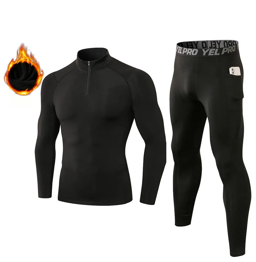 Fanceey Fleece Thermo Underwear Winter Thermal Men Long Johns