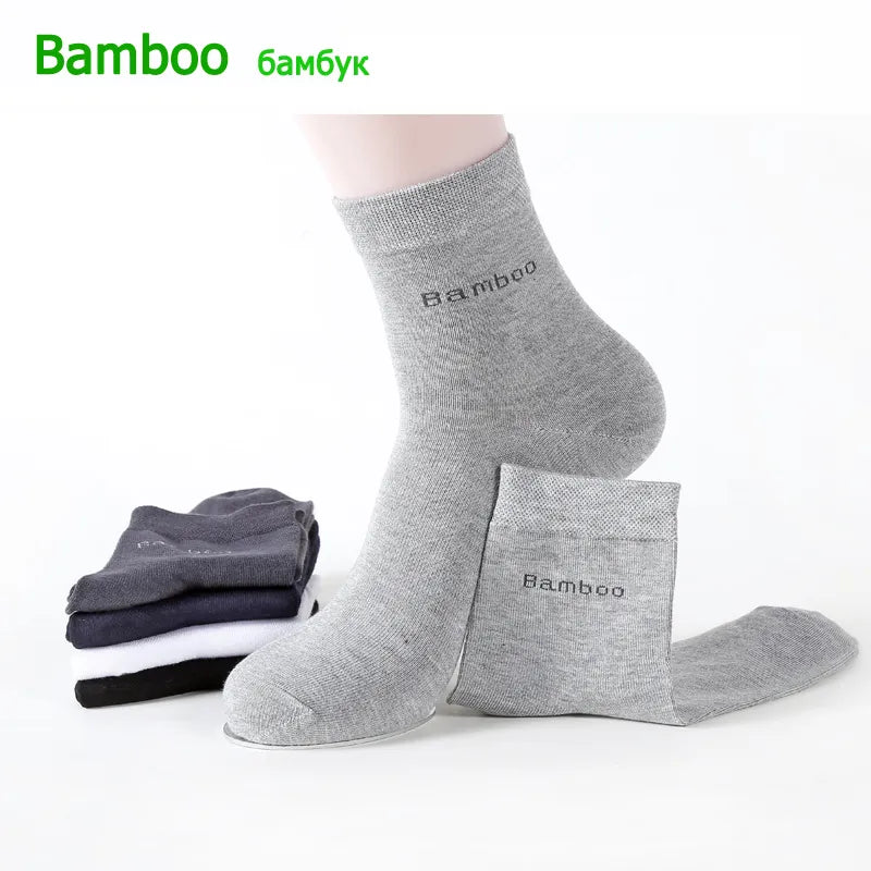 10 Pairs / Lot Bamboo Fiber Socks Men Casual Business