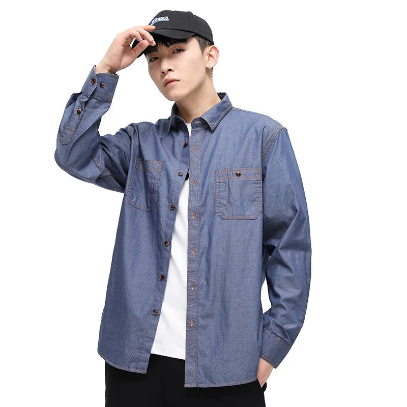Mens Plaid Cotton Casual Dress Shirts Long Sleeve Button Down