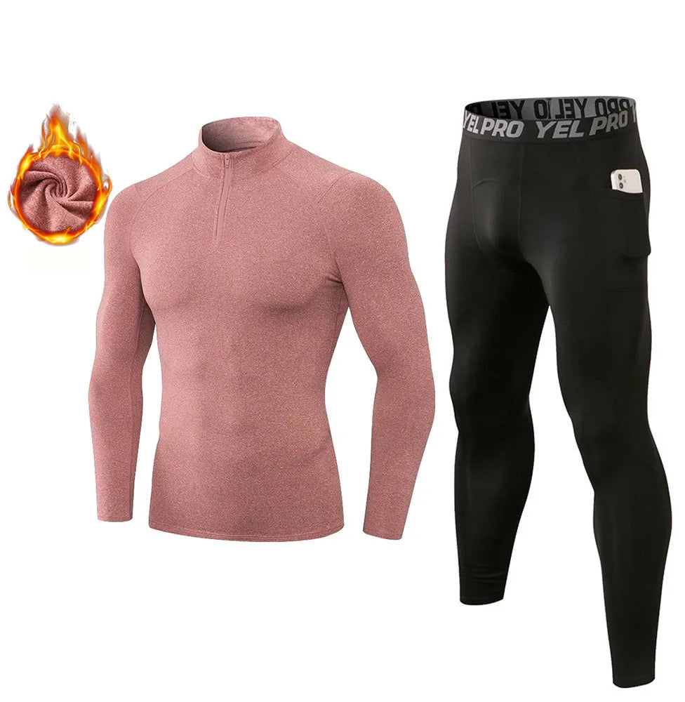 Fanceey Fleece Thermo Underwear Winter Thermal Men Long Johns