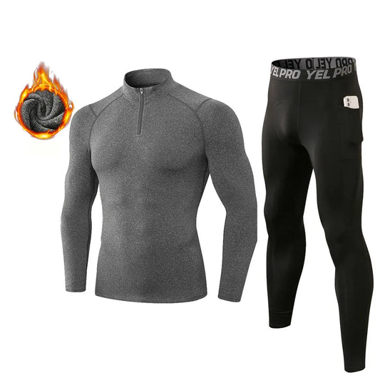 Fanceey Fleece Thermo Underwear Winter Thermal Men Long Johns