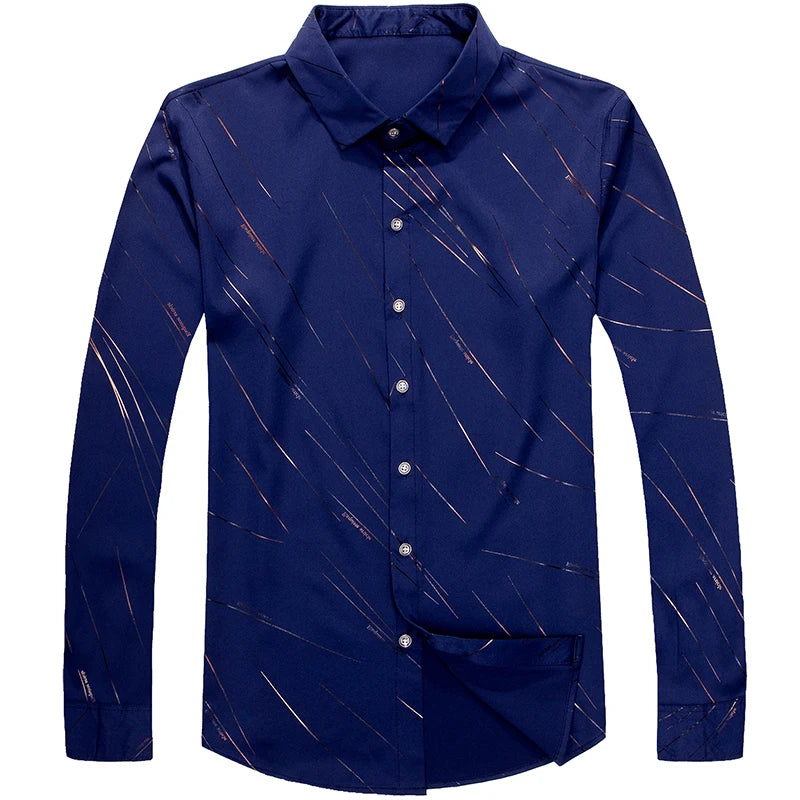 Casual Slim Fit Long Sleeve Men Shirt