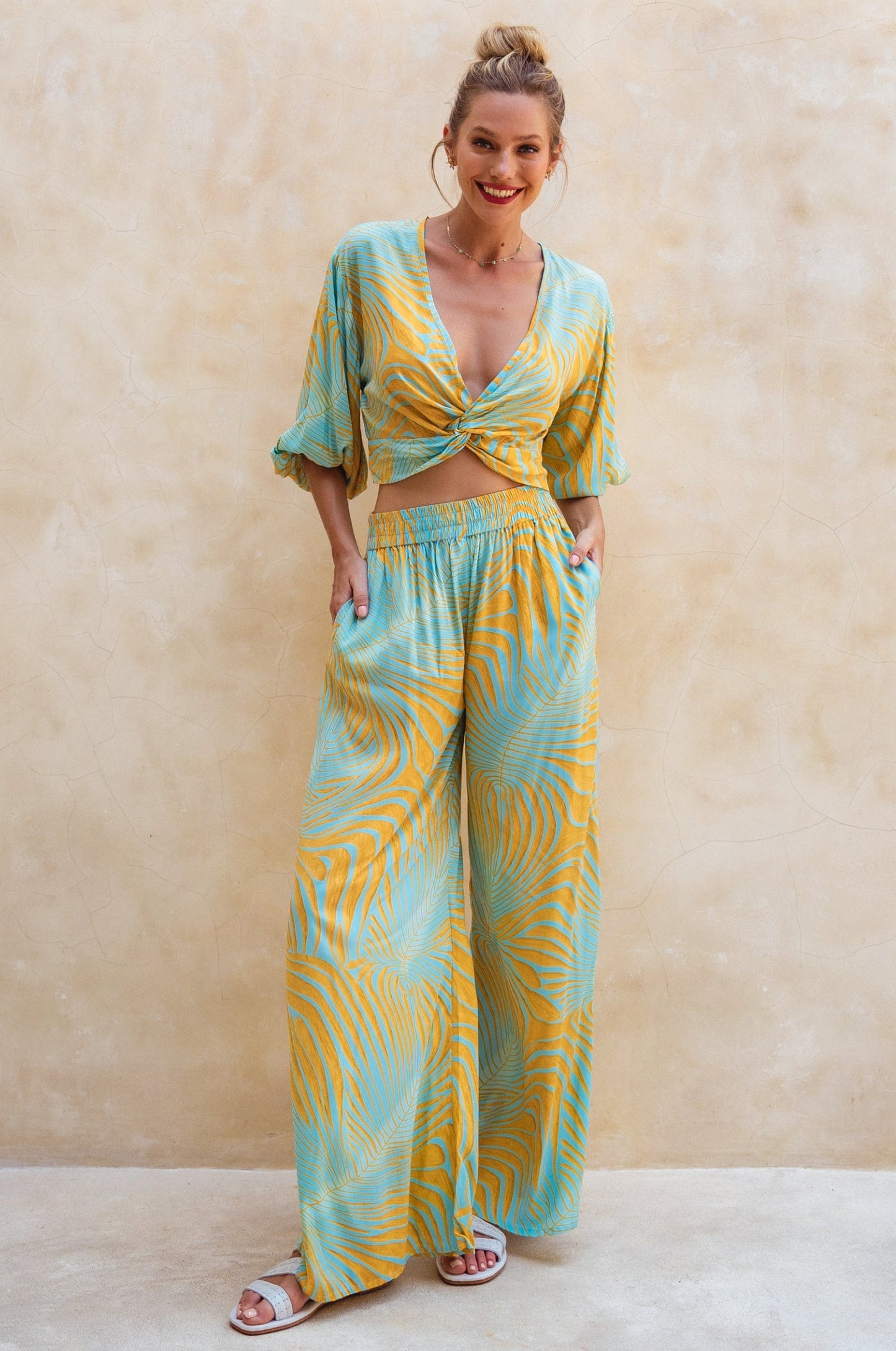 Fatima Wide Leg Pants (Sale)-4