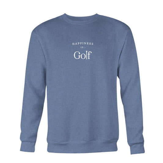 Men's Golf Crew Sweatshirt, Heather Navy