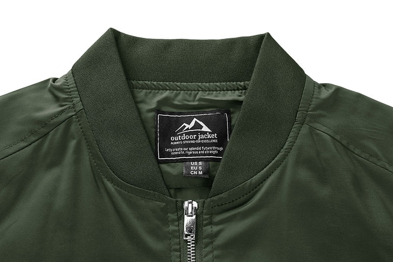 Autumn Men's Lightweight Bomber Jacket Coat Mens Spring Casual  Jackets Students Baseball Style Coats Outerwear Boys