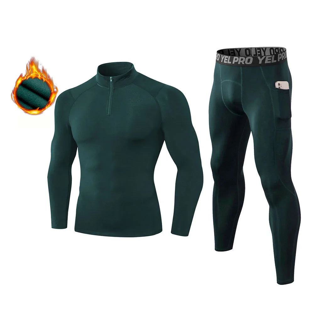 Fanceey Fleece Thermo Underwear Winter Thermal Men Long Johns