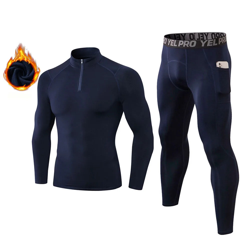 Fanceey Fleece Thermo Underwear Winter Thermal Men Long Johns