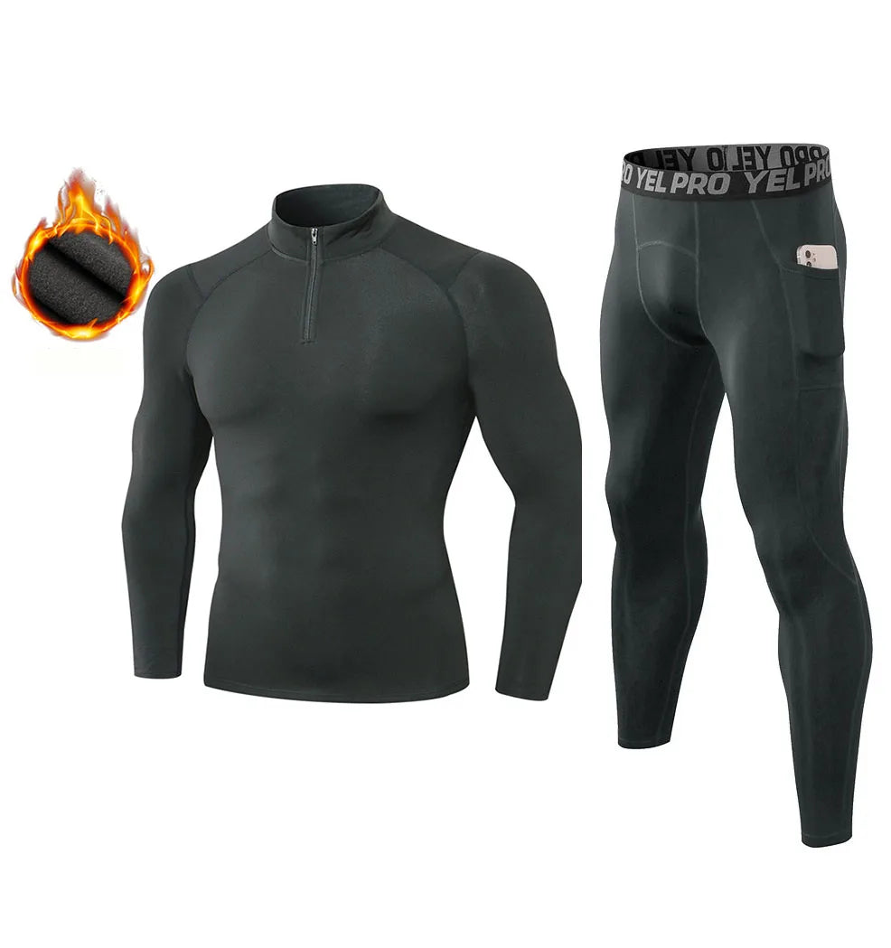 Fanceey Fleece Thermo Underwear Winter Thermal Men Long Johns