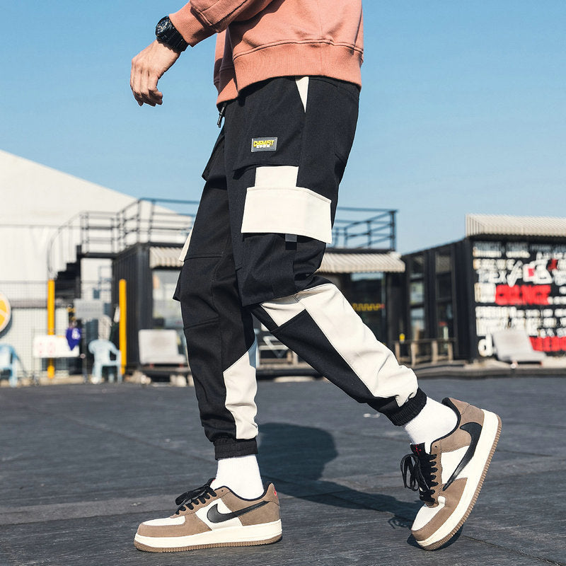 Streetwear Pockets Men's Jogger Pants Hip Hop Sweatpants Joggers Trousers Tactical Mens Pants Cargo Harem Pants Men-3