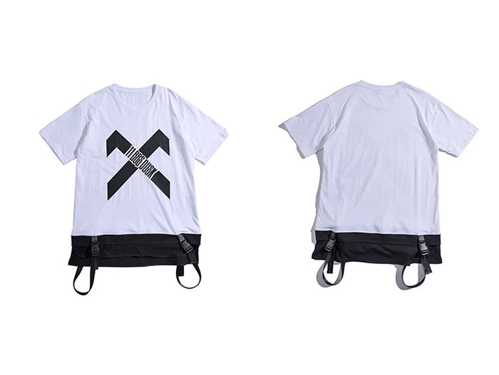 Hip Hop Streetwear T Shirt  Summer Patchwork Printed Tactica Harajuku Short Sleeve Oversized Mens T Shirts-2