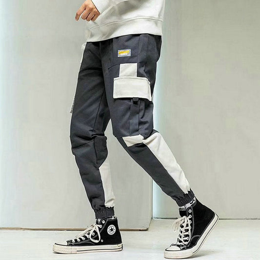 Streetwear Pockets Men's Jogger Pants Hip Hop Sweatpants Joggers Trousers Tactical Mens Pants Cargo Harem Pants Men-0
